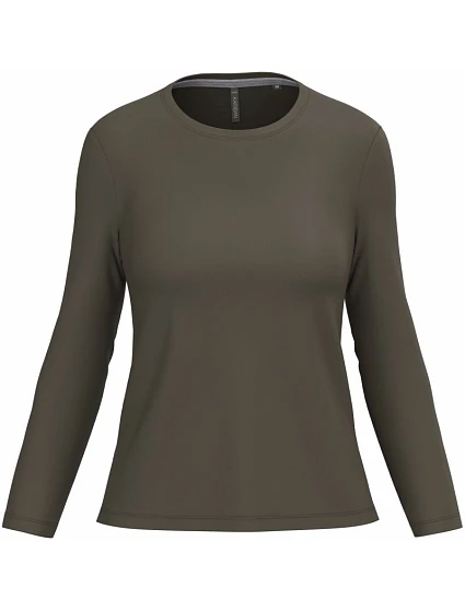 Kariban K 383 Dámske tričko s dlhým rukávom 20.K383 tmavá khaki Kariban K 383 Dámske tričko s dlhým rukávom 20.K383 tmavá khaki