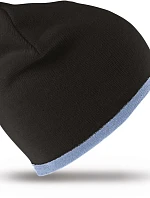 Result Headwear RC 046X Obojstranná pletená čiapka 28.046X čierna/modrá