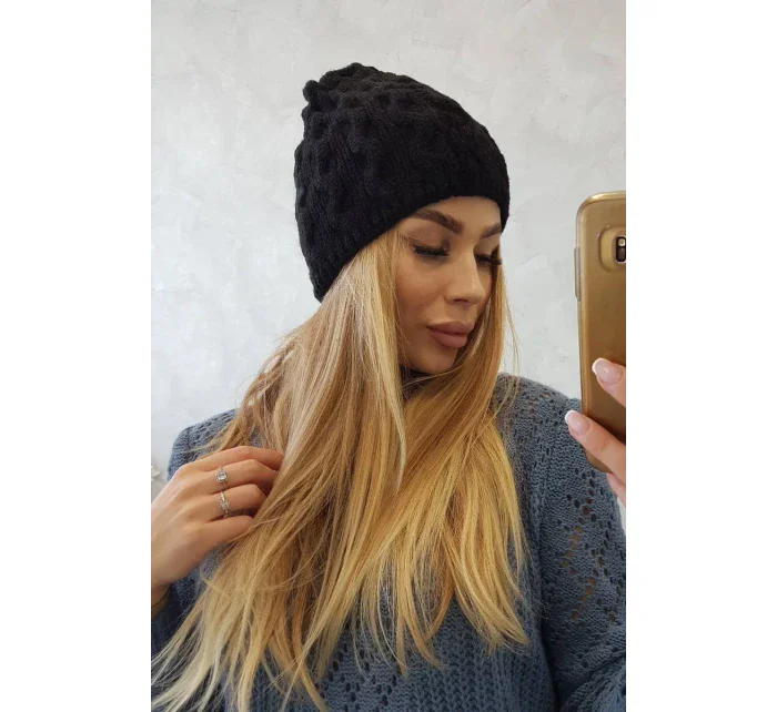 Fleecová čiapka Teresa K285 čierna