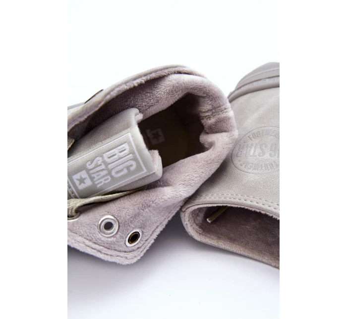 Dámské Tenisky Big Star Vysoké Zateplené Šedé model 21595615 - Big Star Shoes Dámské Tenisky Big Star Vysoké Zateplené Šedé model 21595615 - Big Star Shoes