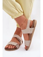 Dámské sandály model 22091707 Béžové - Inblu