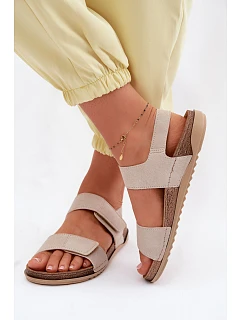 Dámské sandály model 22091707 Béžové - Inblu