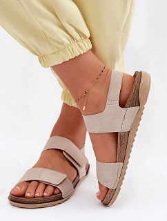 Dámské sandály model 22091707 Béžové - Inblu