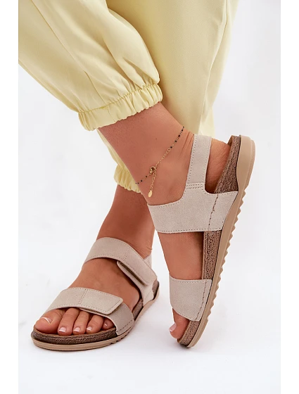 Dámské sandály model 22091707 Béžové - Inblu