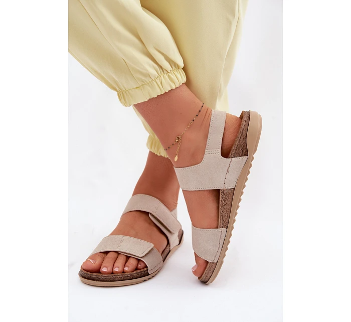 Dámské sandály model 22091707 Béžové - Inblu