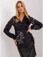 Bluzka LK BZ model 18997384 czarny - FPrice Bluzka LK BZ model 18997384 czarny - FPrice