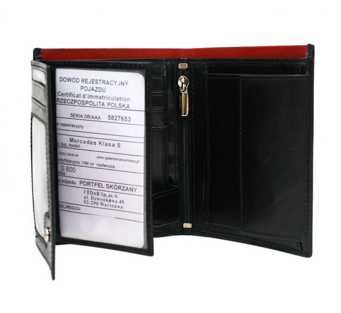Pánske peňaženky Pánska kožená peňaženka N4 RVT 6870 Black