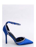 Dámske lodičky na ihličkovom podpätku PM 2886 modré - Inello