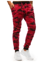 Pánské červené tepláky Dstreet model 21964119 - FashionStreet