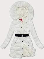 Dámska zimná páperová bunda ecru (2M-007)
