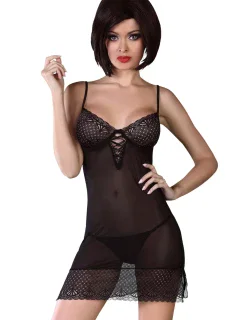 Erotická košilka model 7974754 black - LivCo CORSETTI FASHION