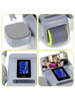 KA08 SIVÁ ABS AUTOMATICKÉ BRUŠNÉ SVALOVÉ CVIČENIE KOLESO S LCD DISPLEJOM A NABÍJANIE HMS