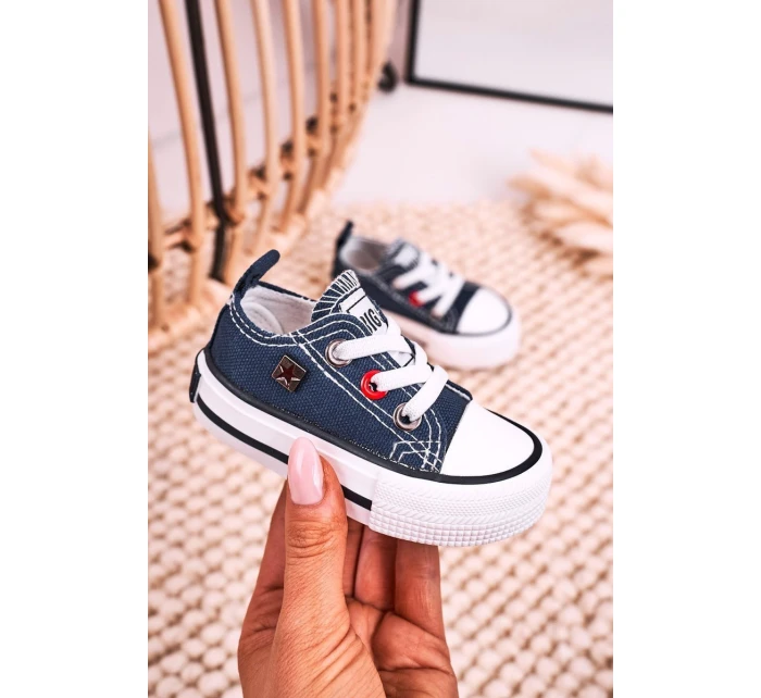 Dětské Klasické Tenisky Nízké BIG STAR model 21545373 Tmavě Modré - Big Star Shoes Dětské Klasické Tenisky Nízké BIG STAR model 21545373 Tmavě Modré - Big Star Shoes