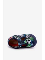 Pantofle Dětské Elastické Na Suchý Zip S Modré model 21682782 - Milami