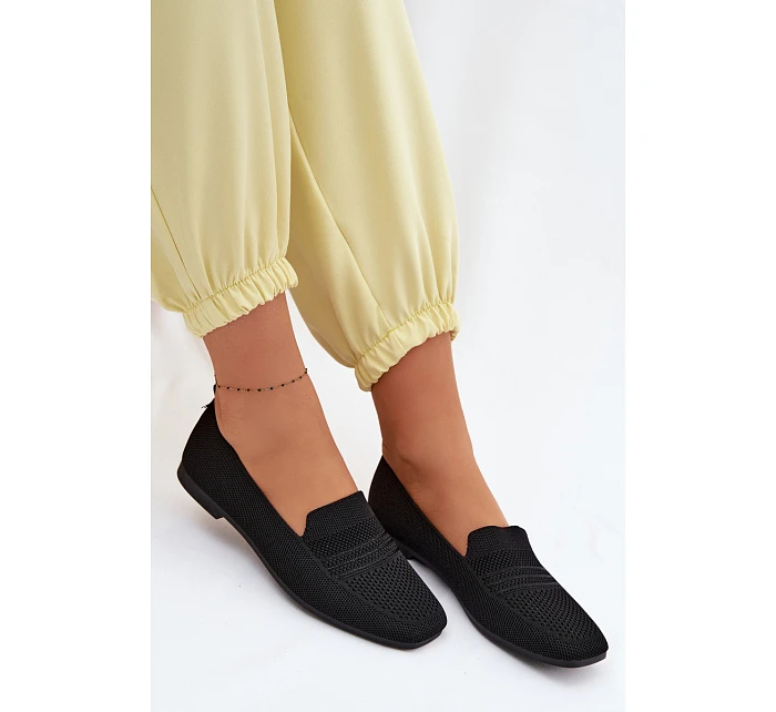 Materiálové Dámské Mokasiny Černé model 22102816 - Boto