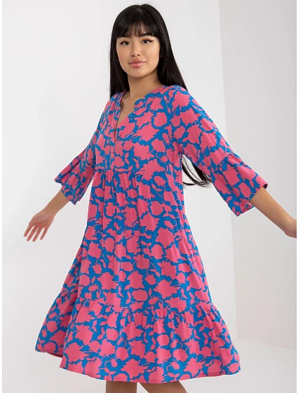 Dámské šaty model 18132701 růžové - FPrice Dámské šaty model 18132701 růžové - FPrice