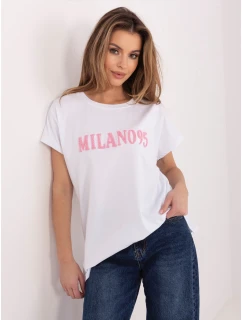 T shirt RV TS model 22020619 biało różowy - FPrice