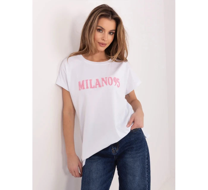 T shirt RV TS model 22020619 biało różowy - FPrice