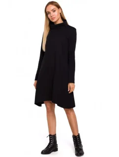 Trapézové šaty s hlbokým výstrihom M480 - Moe