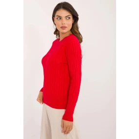 Dámsky sveter 2338-2.61 červený - FPrice Dámsky sveter 2338-2.61 červený - FPrice