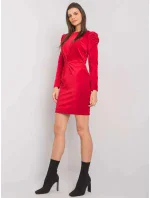 Dámské semišové šaty WN SK model 20796584 červené - Rue Paris