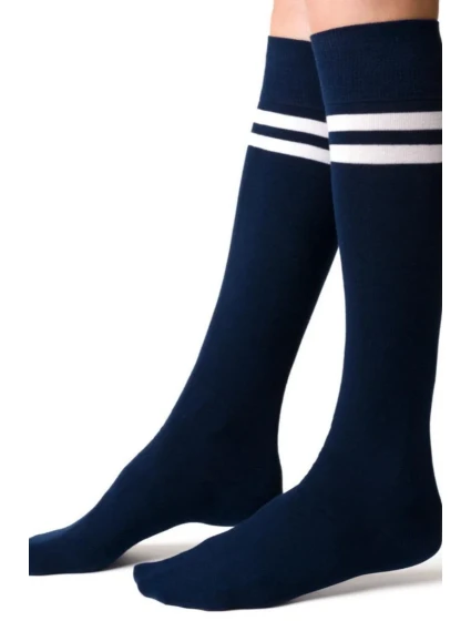 Dámske vzorované podkolienky 072