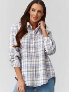 Košeľa s dlhým rukávom model 224092 Makadamia