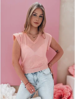 Dámská halenka krátká světle růžová Dstreet model 21985793 - FashionStreet