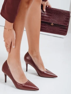 Dámske bordové čižmy na podpätku Dstreet ZY1078