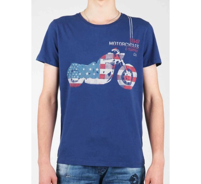 Tričko Wrangler S/S Biker Flag Tee W7A53FK 1F Tričko Wrangler S/S Biker Flag Tee W7A53FK 1F