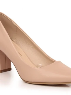 Dámske lodičky Sergio Leone vo farbe nude PB414