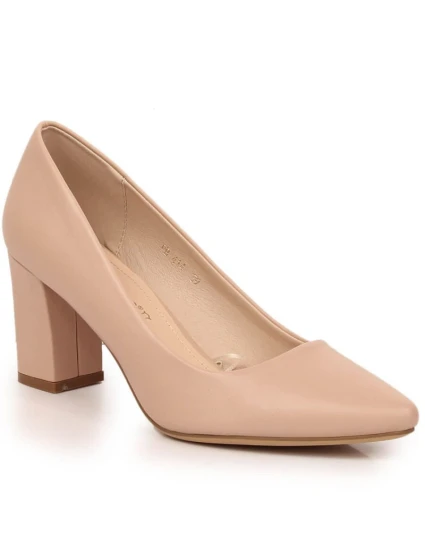 Dámske lodičky Sergio Leone vo farbe nude PB414