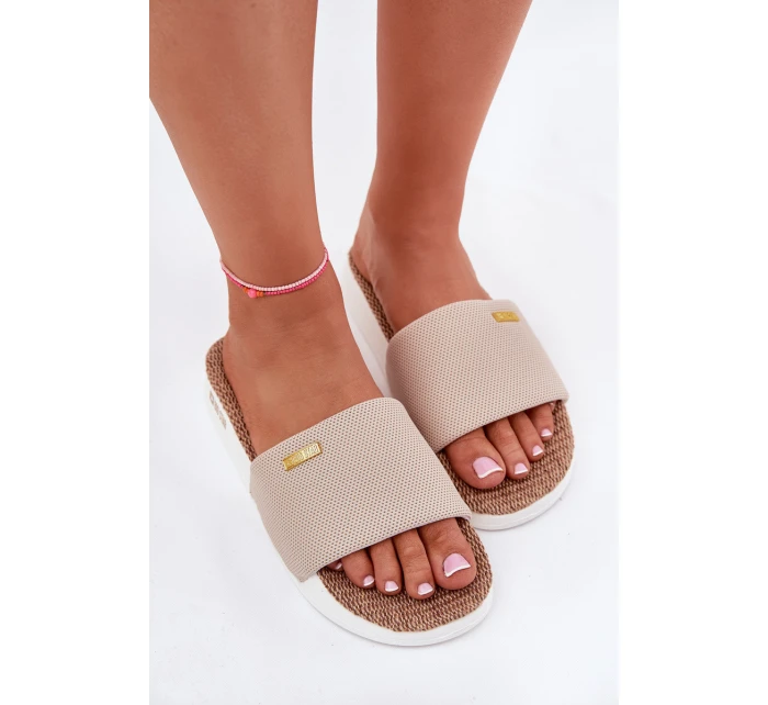 Klapki Damskie Big Star RR274A102 Beżowe