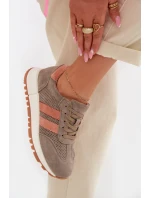 Dámské tenisky z přírodního semiše tmavě zelené Marceline