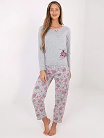 Dámske pyžamo DU PI FP 006.02 sivé - FPrice