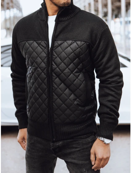 Pánska prešívaná bunda čierna FashionStreet TX4578