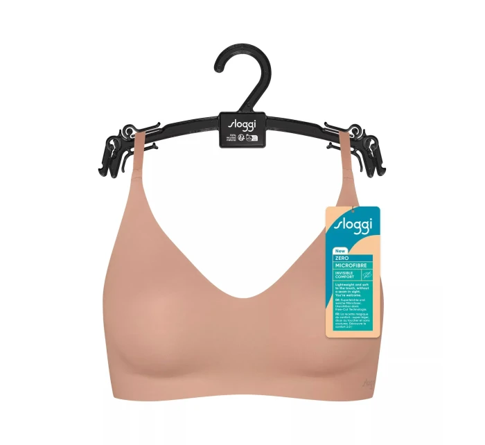 Dámska podprsenka ZERO Microfibre 2.0 Bralette - CAMEO BROWN - hnedá 00ME - SLOGGI