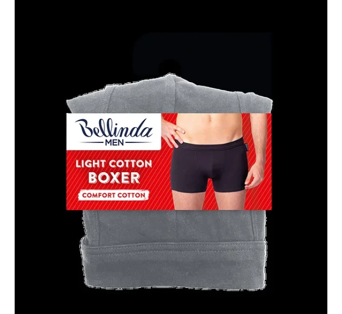 Pánske boxerky LIGHT COTTON BOXER - BELLINDA - sivé