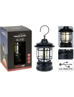 KEMPINGOVÁ BATERKA ČIERNA 18CM USB NABÍJANIE REDCLIFFS