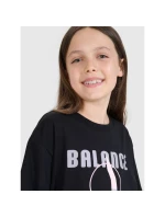 Dievčenské oversize tričko s potlačou 4F FJRSS25TTSHF2646-20S