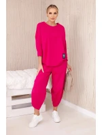 Komplet nových mikinových kalhot Punto fuchsie Komplet nových mikinových kalhot Punto fuchsie