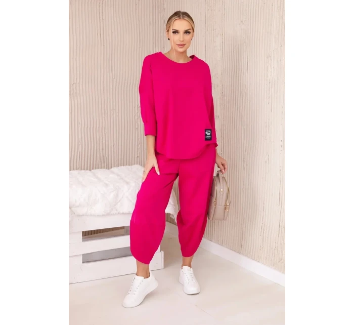 Komplet nových mikinových kalhot Punto fuchsie Komplet nových mikinových kalhot Punto fuchsie