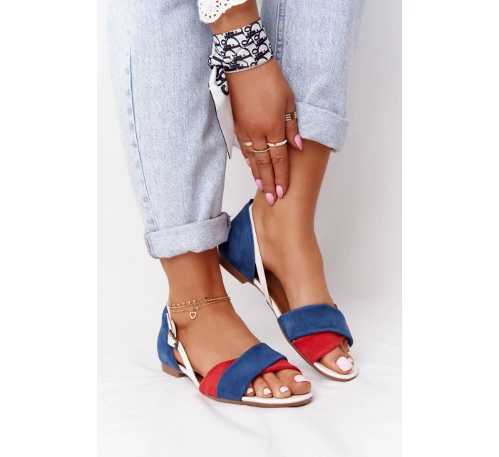 Kožené Sandály  Tmavě model 21551975 - Maciejka