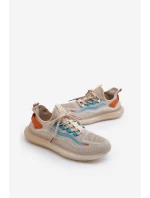 Buty Sportowe Męskie HI-POLY SYSTEM Big Star NN174452 Beżowe