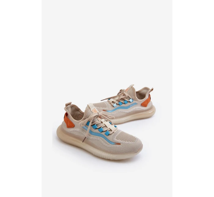 Buty Sportowe Męskie HI-POLY SYSTEM Big Star NN174452 Beżowe