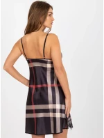 Nočná košeľa BR KN 1058 1 čierna a béžová