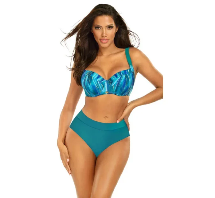 Dámske dvojdielne plavky Puerto Rico 4 S995PO4-1 mor. zelená-modrá - Self Dámske dvojdielne plavky Puerto Rico 4 S995PO4-1 mor. zelená-modrá - Self