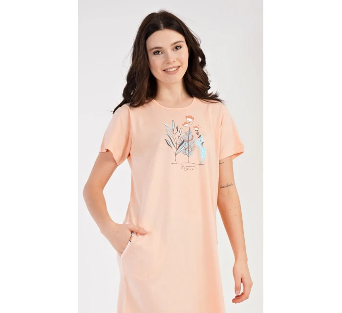 Dámské domácí šaty s krátkým rukávem Garden