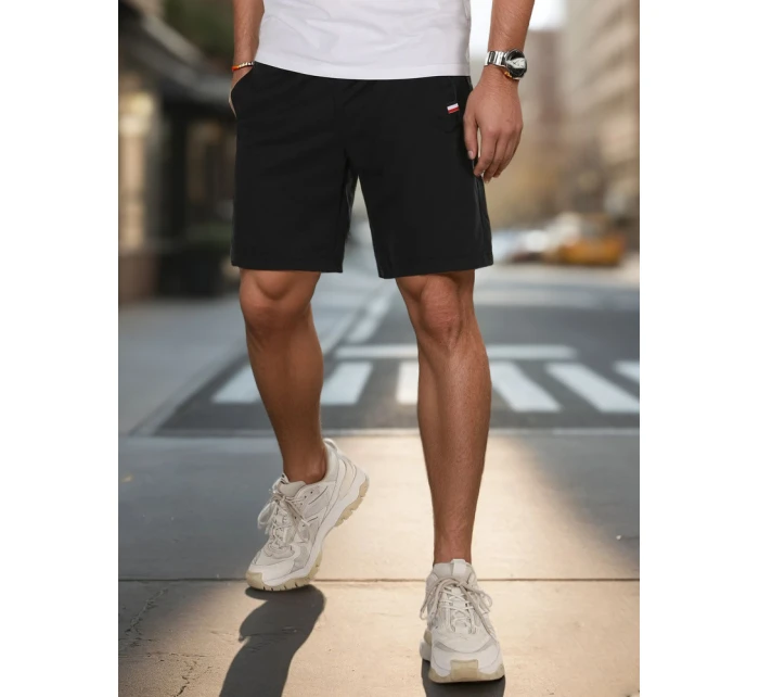 Pánské černé teplákové šortky Dstreet model 21987819 - FashionStreet