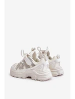 Dětské tenisky se zirkony bílé model 21672916 - Boto Dětské tenisky se zirkony bílé model 21672916 - Boto